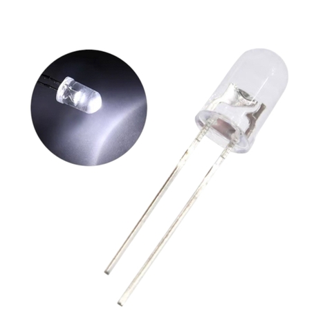 Gói 50 Con Led Đục, Siêu Sáng Phi 5 và Phi 3 , 3mm và 5mm Màu đỏ, Xanh Lá, Xanh Dương, Vàng, Trắng