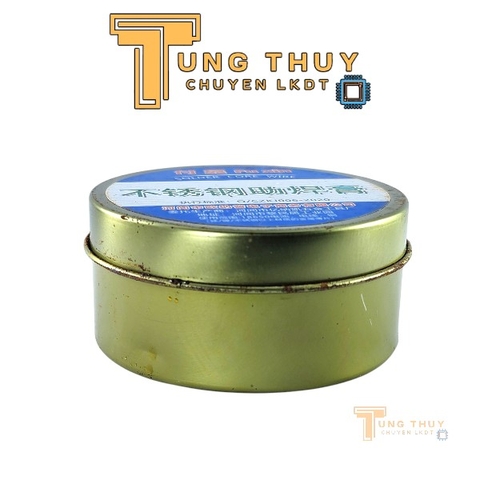 Mỡ trợ hàn cell pin Fuxin hỗ trợ hàn mạch siêu bám dính, hộp nhôm 100g