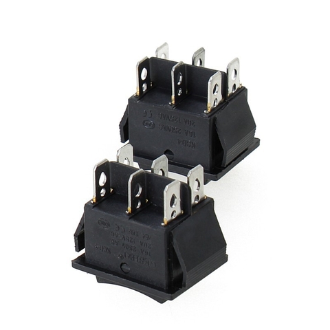 Công Tắc Bập Bênh KCD4 250VAC-16A 6 Chân 3 Chế Độ