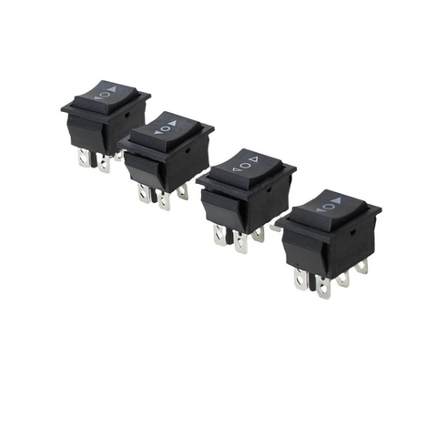 Công Tắc Nhấn Nhả ( Tự Động Hồi ) KCD4 15A - 250v 6 Chân 3 Chế Độ Đảo Chiều