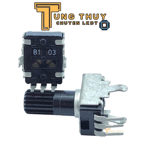 Chiết Áp Vuông Đen 3 Chân Cán Tròn Dài 20mm 10K 20K