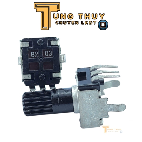 Chiết Áp Vuông Đen 3 Chân Cán Tròn Dài 20mm 10K 20K