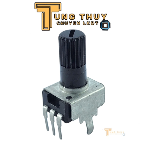 Chiết Áp Vuông Đen 3 Chân Cán Tròn Dài 20mm 10K 20K