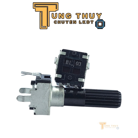 Chiết Áp Vuông Đen 3 Chân Cán Tròn Dài 30mm 10K 20K 50K