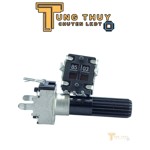 Chiết Áp Vuông Đen 3 Chân Cán Tròn Dài 30mm 10K 20K 50K