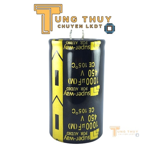 Tụ 1000uF 450V Lọc Nguồn Amply - Kích Thước 35mm x 60mm Loại Tốt
