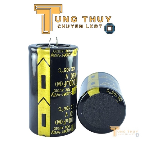 Tụ 1000uF 450V Lọc Nguồn Amply - Kích Thước 35mm x 60mm Loại Tốt
