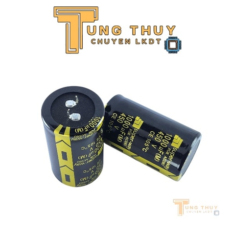 Tụ 1000uF 450V Lọc Nguồn Amply - Kích Thước 35mm x 60mm Loại Tốt