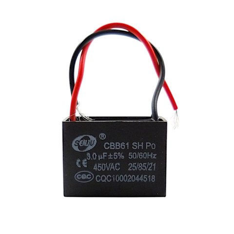 Tụ Quạt Có Dây SENJU CBB61 1uF 1,5uF 2uF 2,5uF 3uF 4uF 5uF 6uF 10uF 12uF 14uF Tụ Khởi Động Quạt Loại Tốt