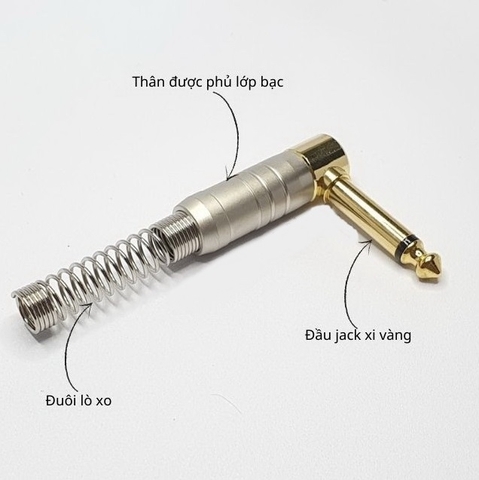 Jack 6 Ly Cong , Jack Cắm Âm Thanh Đầu Mạ Vàng Loại Tốt