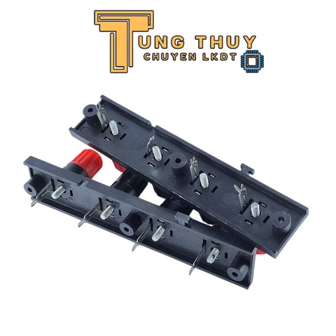 Trạm Kẹp Dây Loa 4 Chân Cọc Vặn – Gắn Mặt Thùng, Dễ Lắp, DIY Ampli, Loa Thùng