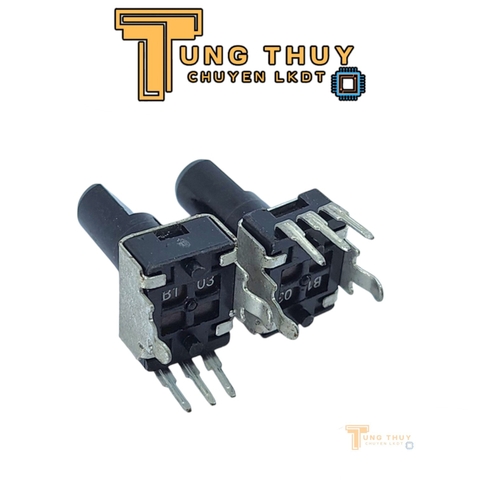 Chiết Áp Vuông Đen 3 Chân Cán Vát Dài 20mm