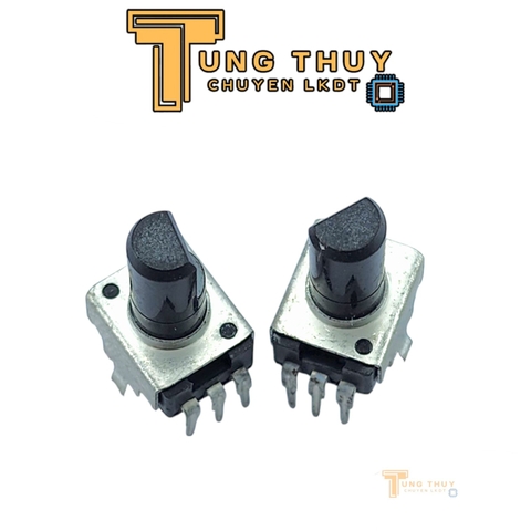 Chiết Áp Vuông Đen 3 Chân Cán Vát Dài 20mm