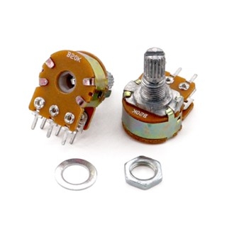 Chiết Áp Đôi, Kép 6 Chân 2 Hàng WH148 cán 15mm