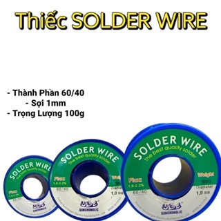 Thiếc Hàn SOLDER WIRE 100G Chất Lượng Cao Thành Phần 60/40 Sợi 1mm