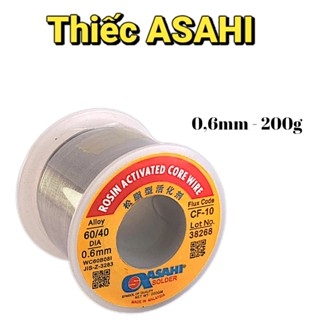 Thiếc Hàn Không Khói Chất Lượng Cao ASAHI Thành Phần 63/37 Sợi 0,6mm và 0,8mm