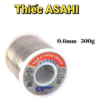 Thiếc Hàn Không Khói Chất Lượng Cao ASAHI Thành Phần 63/37 Sợi 0,6mm và 0,8mm