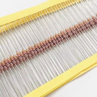 Điện Trở 1/4W Dây Đài Loan Chân Bằng Đồng Nhiều Giá Trị Từ 1Ω Đến 2M 5%