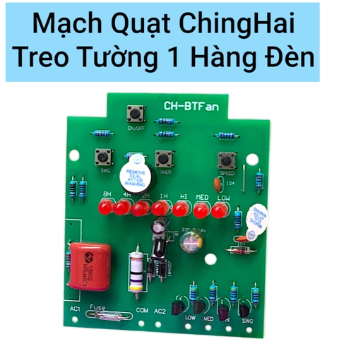 Mạch Quạt ChingHai Treo Tường 1 Hàng Đèn và 2 Hàng Đèn Chất Lượng Tốt