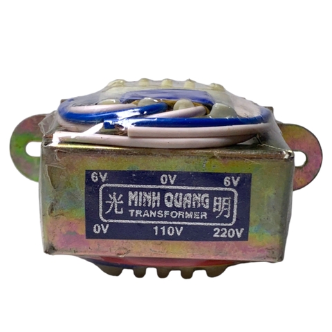 Biến Áp Đối Xứng 6V Minh Quang 850mA và 350mA