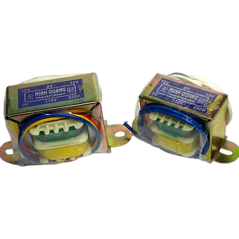 Biến Áp Đối Xứng 12V Minh Quang 850mA và 350mA