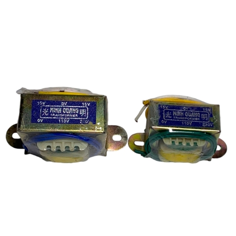 Biến Áp Đối Xứng 15V Minh Quang 850mA và 350mA