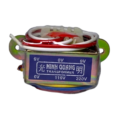 Biến Áp Đối Xứng 9V Minh Quang 850mA và 350mA