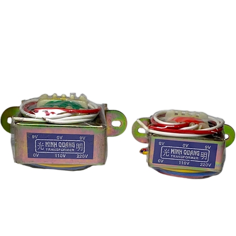 Biến Áp Đối Xứng 9V Minh Quang 850mA và 350mA