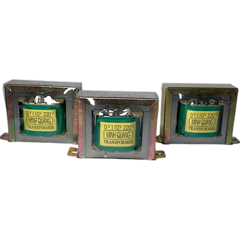 Biến Áp 1A 12v AC vào 220v ra AC 12v 0 12v  Minh Quang