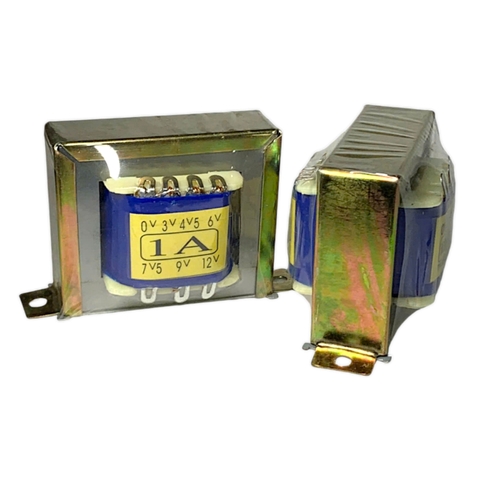 Biến áp 1A  Nhiều Đầu Ra 0V 3V 4v5 6V 7v5 9V 12V Minh Quang