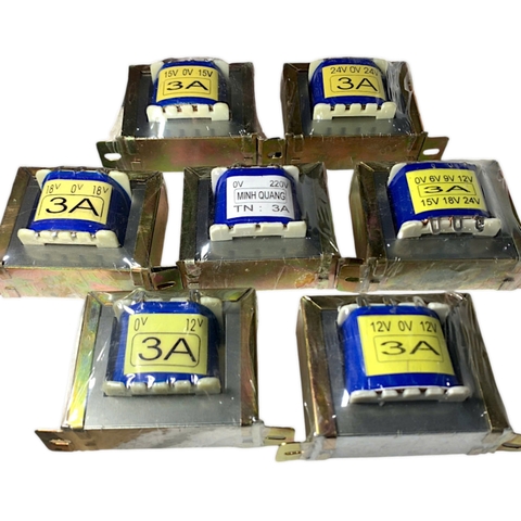 Biến Áp 3A Minh Quang Các Loại Votl 12V - 12V , 24V - 24V , 15V - 15V , 18V -18V ..