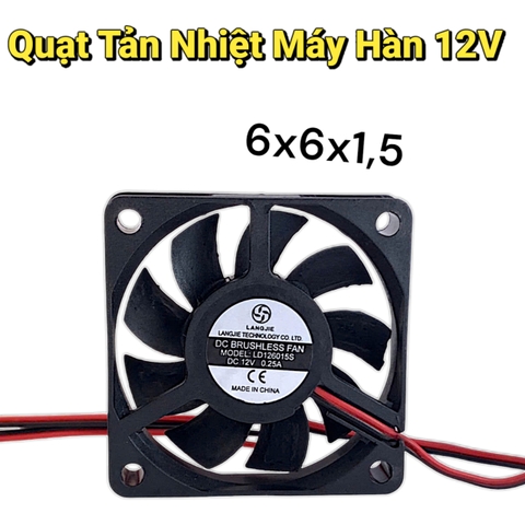 Quạt Tản Nhiệt 12V 24V Kích Thước 6cm x 6cm Dày và Mỏng Loại Tốt