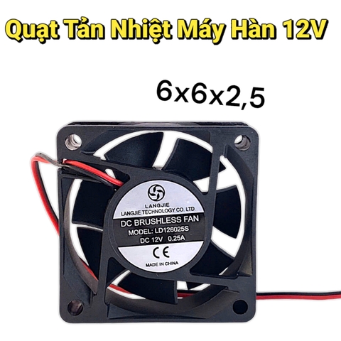 Quạt Tản Nhiệt 12V 24V Kích Thước 6cm x 6cm Dày và Mỏng Loại Tốt