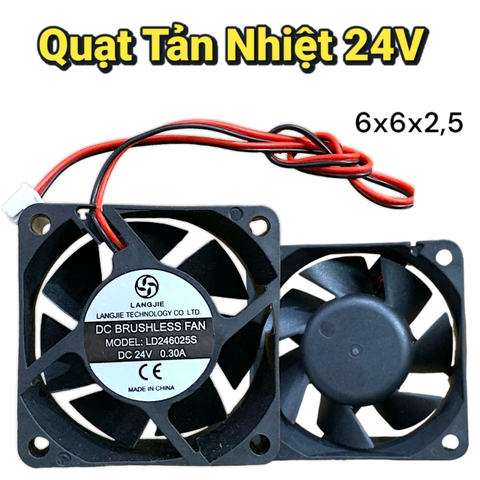 Quạt Tản Nhiệt 12V 24V Kích Thước 6cm x 6cm Dày và Mỏng Loại Tốt