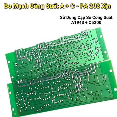 Mạch Công Suất Amly Jaguar PA 203 Chạy Sò A1942 + C5200 Hàng Xịn