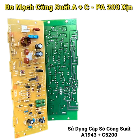 Mạch Công Suất Amly Jaguar PA 203 Chạy Sò A1942 + C5200 Hàng Xịn