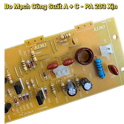 Mạch Công Suất Amly Jaguar PA 203 Chạy Sò A1942 + C5200 Hàng Xịn