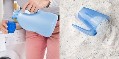 Sử dụng sai loại bột giặt/nước giặt