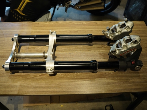 Combo Phuộc trước + chảng ba trên dưới + cặp heo brembo - 349