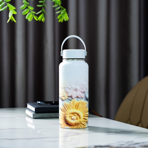 Bình giữ nhiệt RB01000H3D - Hoa đồng tiền vàng