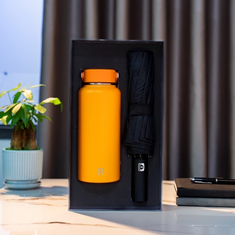 Set quà bình giữ nhiệt & ô cao cấp Ruby