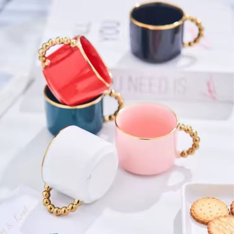 Bộ tách trà cà phê sáng tạo sang trọng Ruby