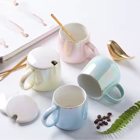 Cốc sứ màu Ruby