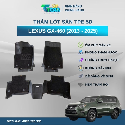 Thảm lót sàn TPE 5D Lexus GX-460 (2013 - 2025)