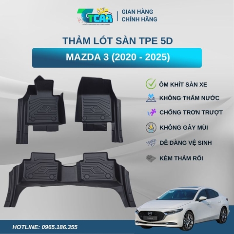 Thảm lót sàn TPE 5D Mazda 3 (2020 - 2025)