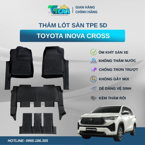 Thảm lót sàn TPE 5D Toyota Innova Cross
