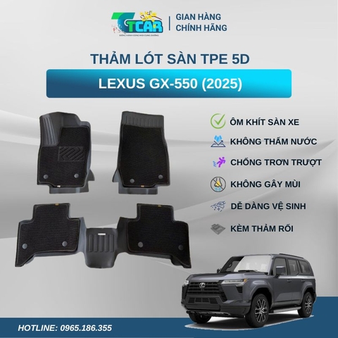 Thảm lót sàn TPE 5D Lexus GX-550 (2025)