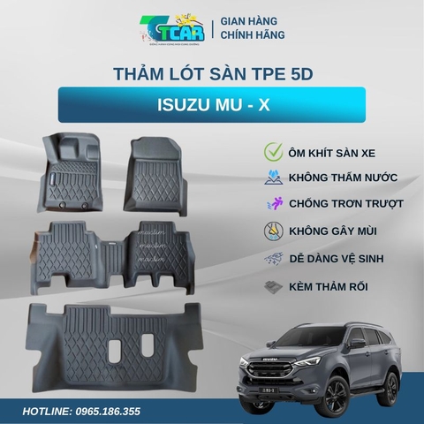 Thảm lót sàn TPE 5D ISUZU MU - X