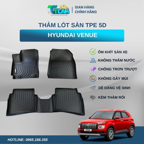 Thảm lót sàn TPE 5D Hyundai Venue