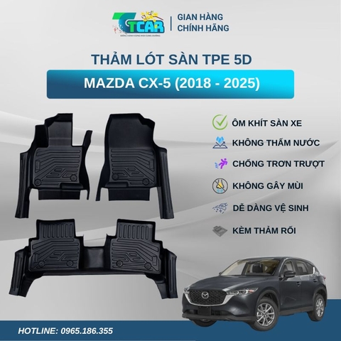 Thảm lót sàn TPE 5D Mazda CX-5 (2018 - 2025)